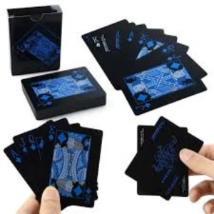 Generic Playing Card Pack Set Pure Black Waterproof