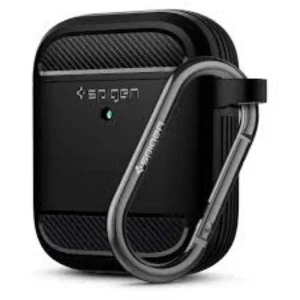 Spigen Rugged Armor Airpods Protective Case Matte Black