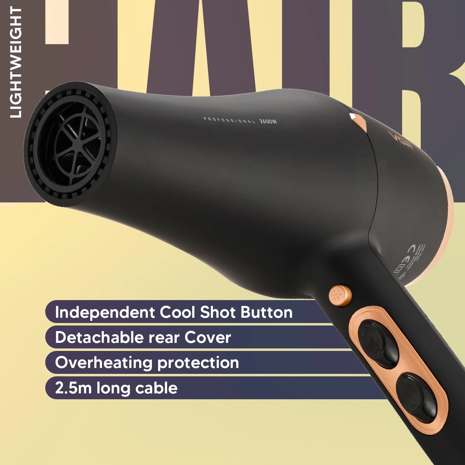 VGR V-462 Professional Hair Dryer 2200-2600W - image 9