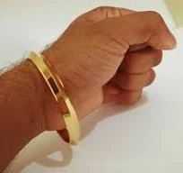 Mondial Bangle Vintage Heavy Gold Unisex - image 3