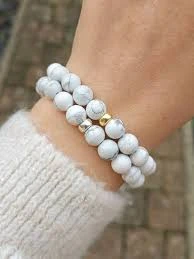 Generic Howlite Calming Stone Bracelet - image 2