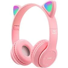 Generic P47M Cat Ear LED Light Up Bluetooth Headphones - image 2