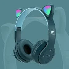 Generic P47M Cat Ear LED Light Up Bluetooth Headphones - image 3