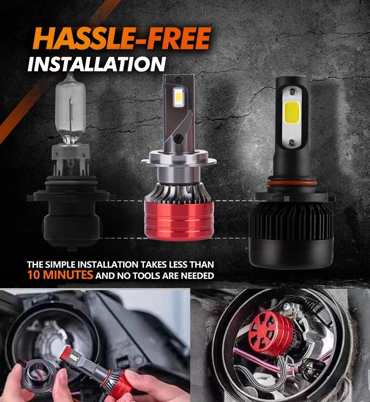 Generic H7 H11 HB3 9005 LED Headlight Bulb 24000Lm 6000K - image 3