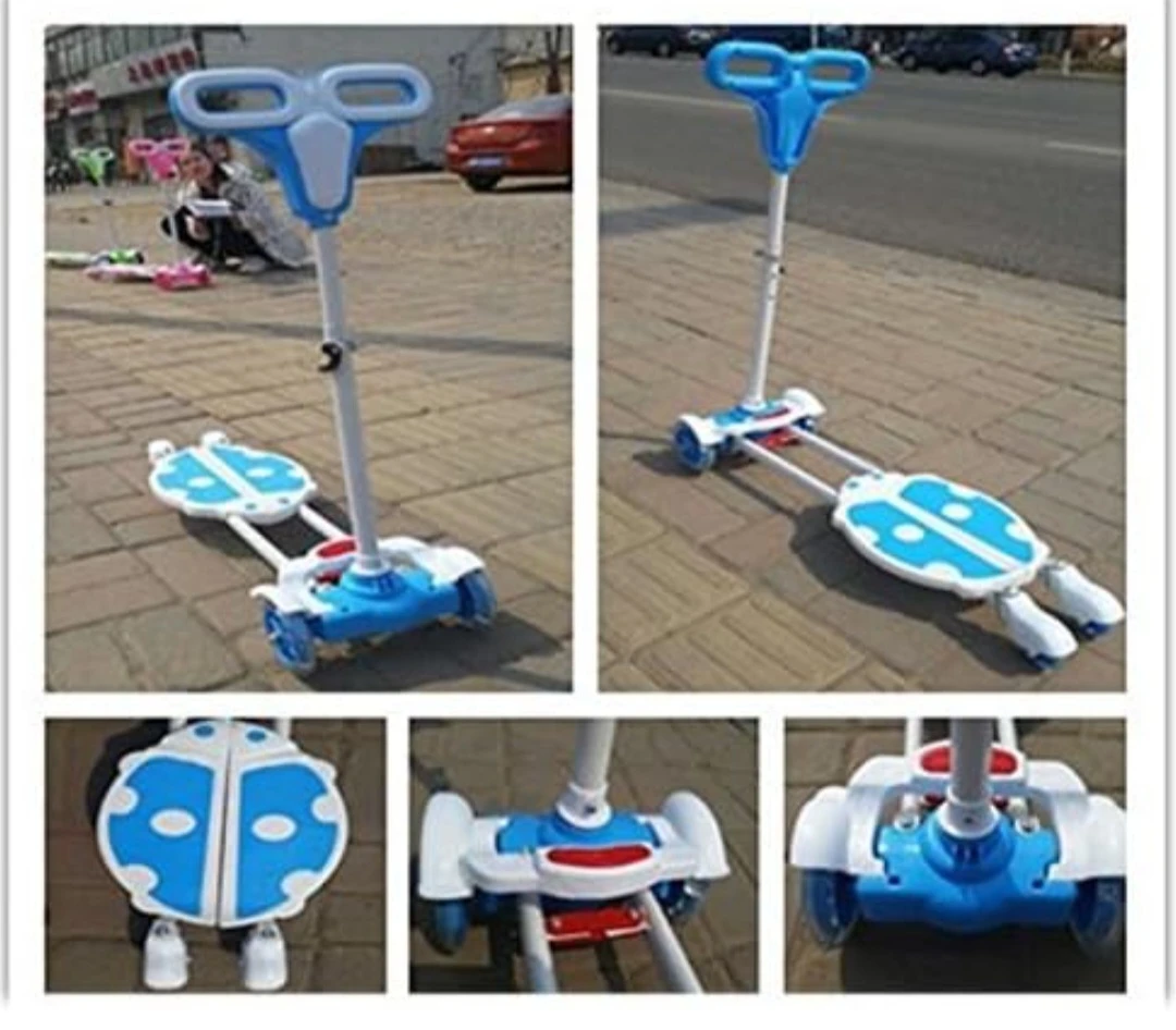 Generic Double Board 4 Wheel Self Propelled Kids Scooter - image 3