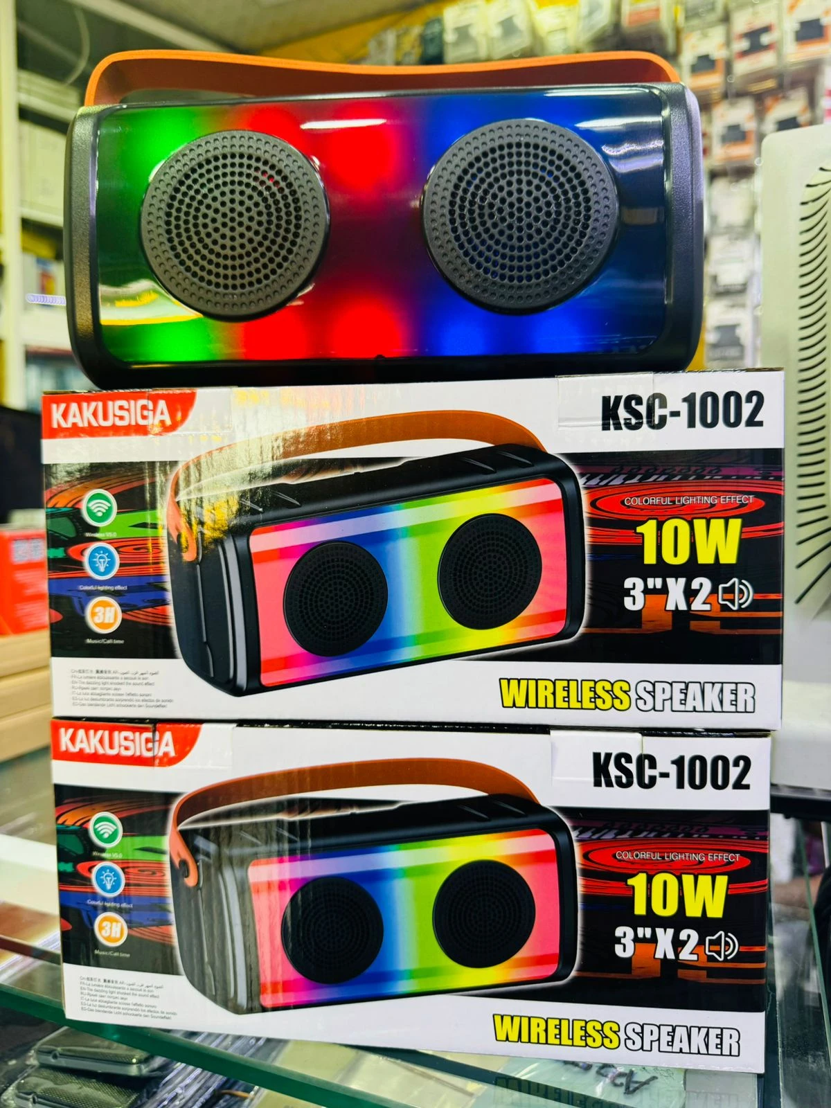 KAKUSIGA KSC-1002 Portable Bluetooth Speaker RGB Lights