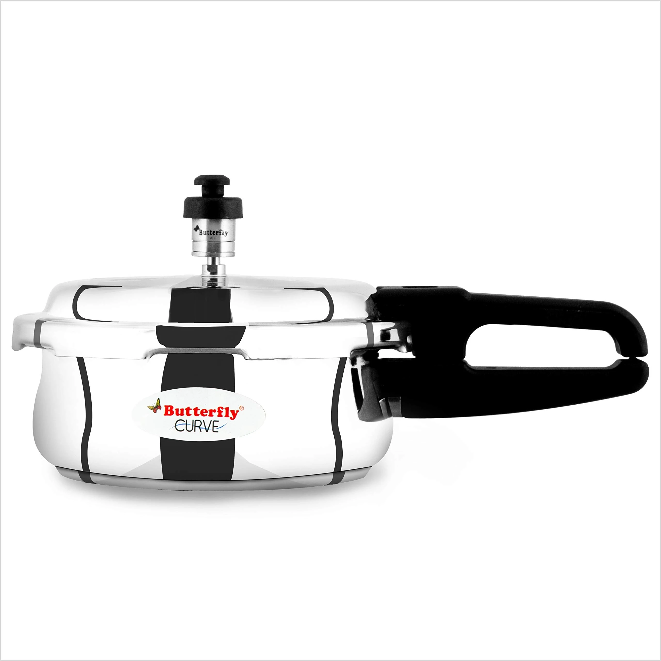 Butterfly Curve 2 Liter Stainless Steel Pressure Cooker