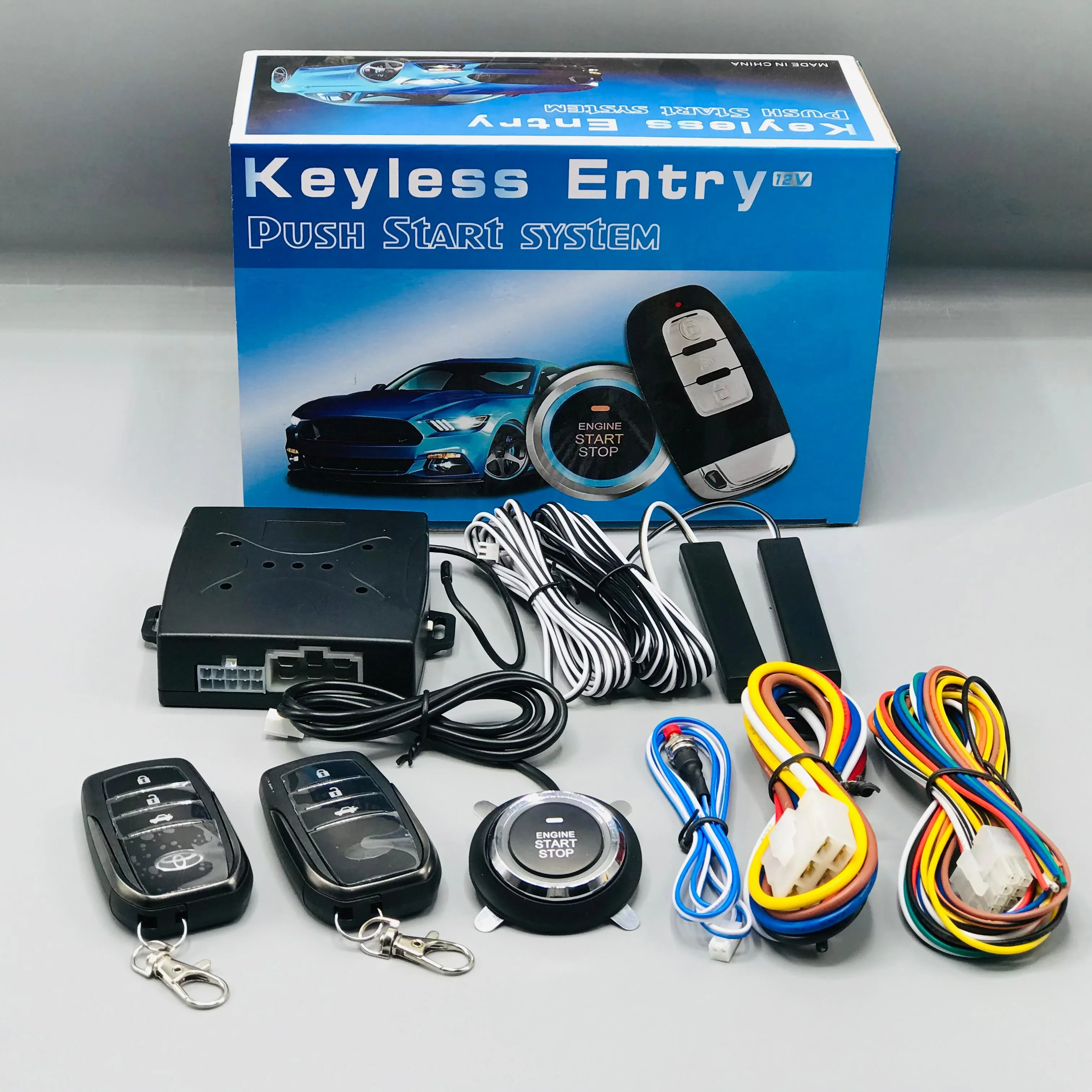 Car Engine Push start Button System PKE Keyless entry - image 5
