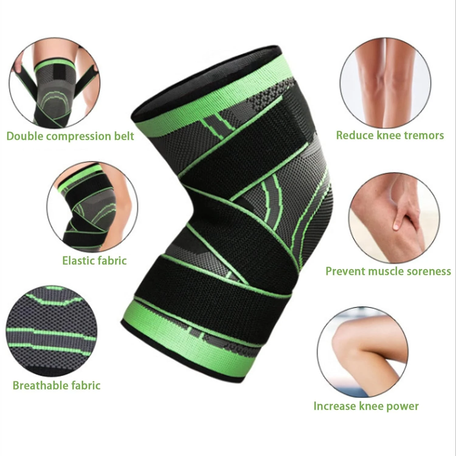 Generic Knee Guard Brace Pain Relieving Support Sleeves - image 2