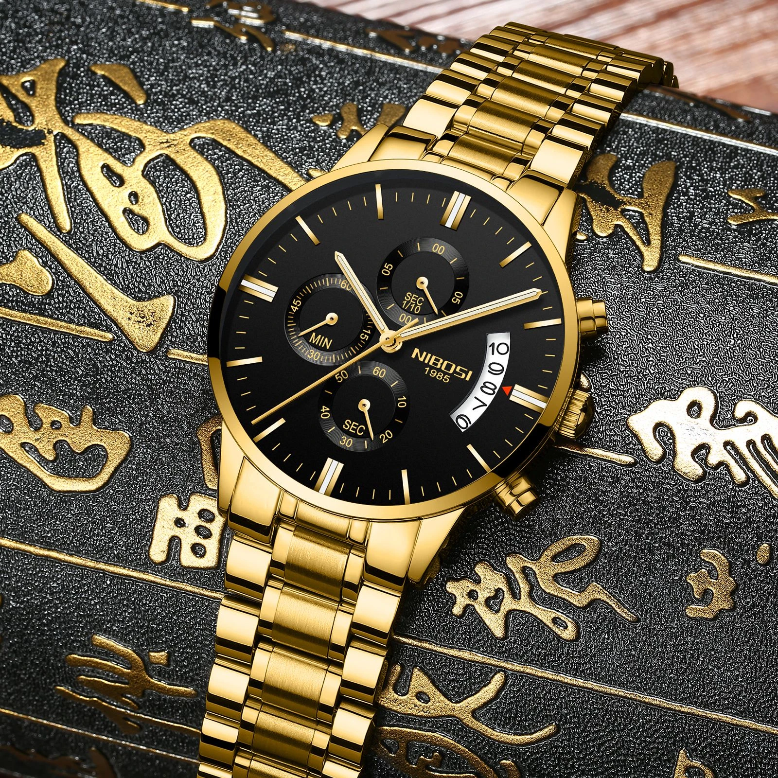 Nibosi 2309 3ATM Waterproof Stainless Steel Watch - image 2