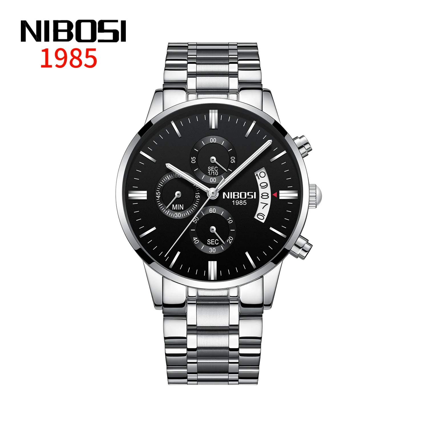 Nibosi 2309 Stylish Waterproof Stainless Steel Watch