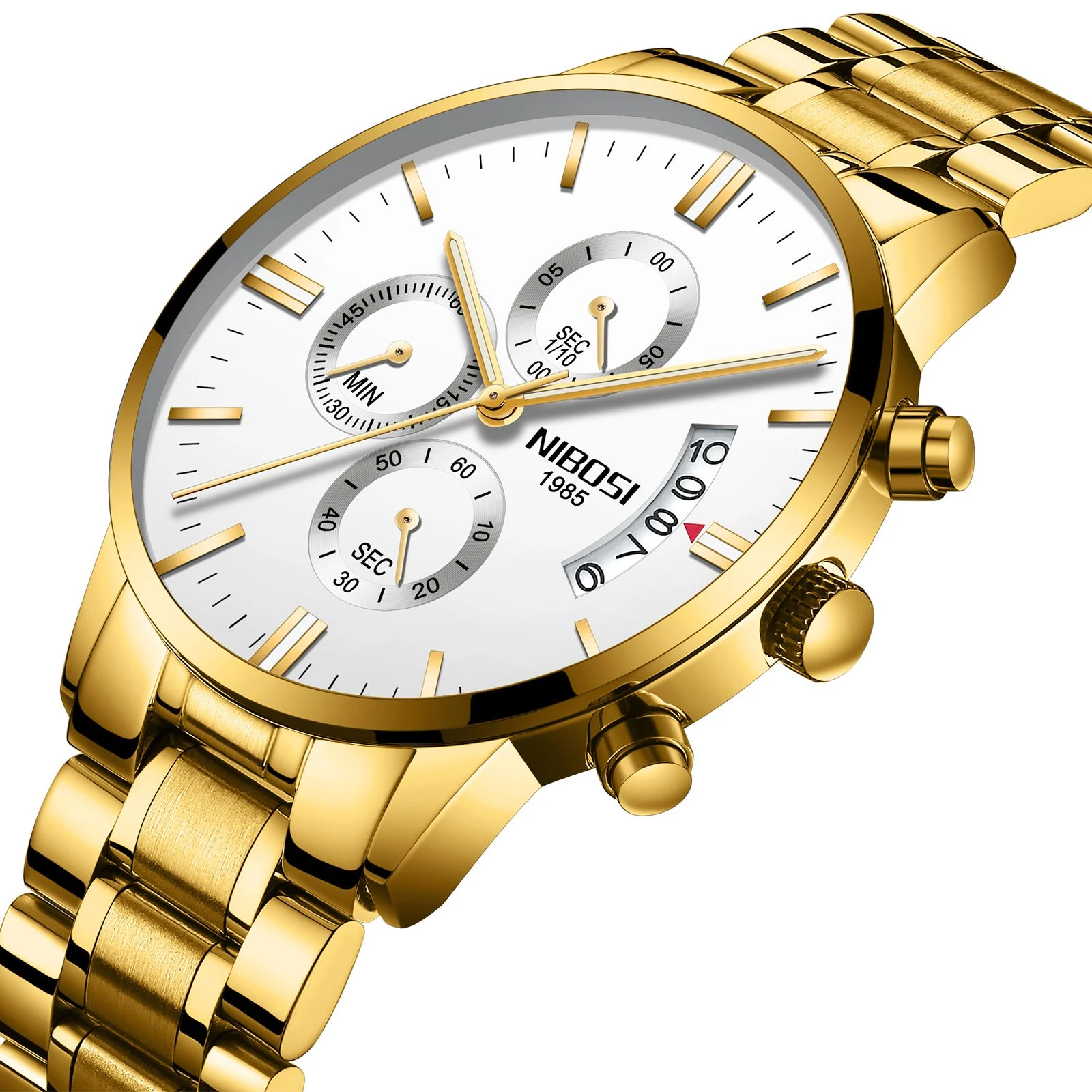 Nibosi 2309 3ATM Waterproof Stainless Steel Watch - image 3
