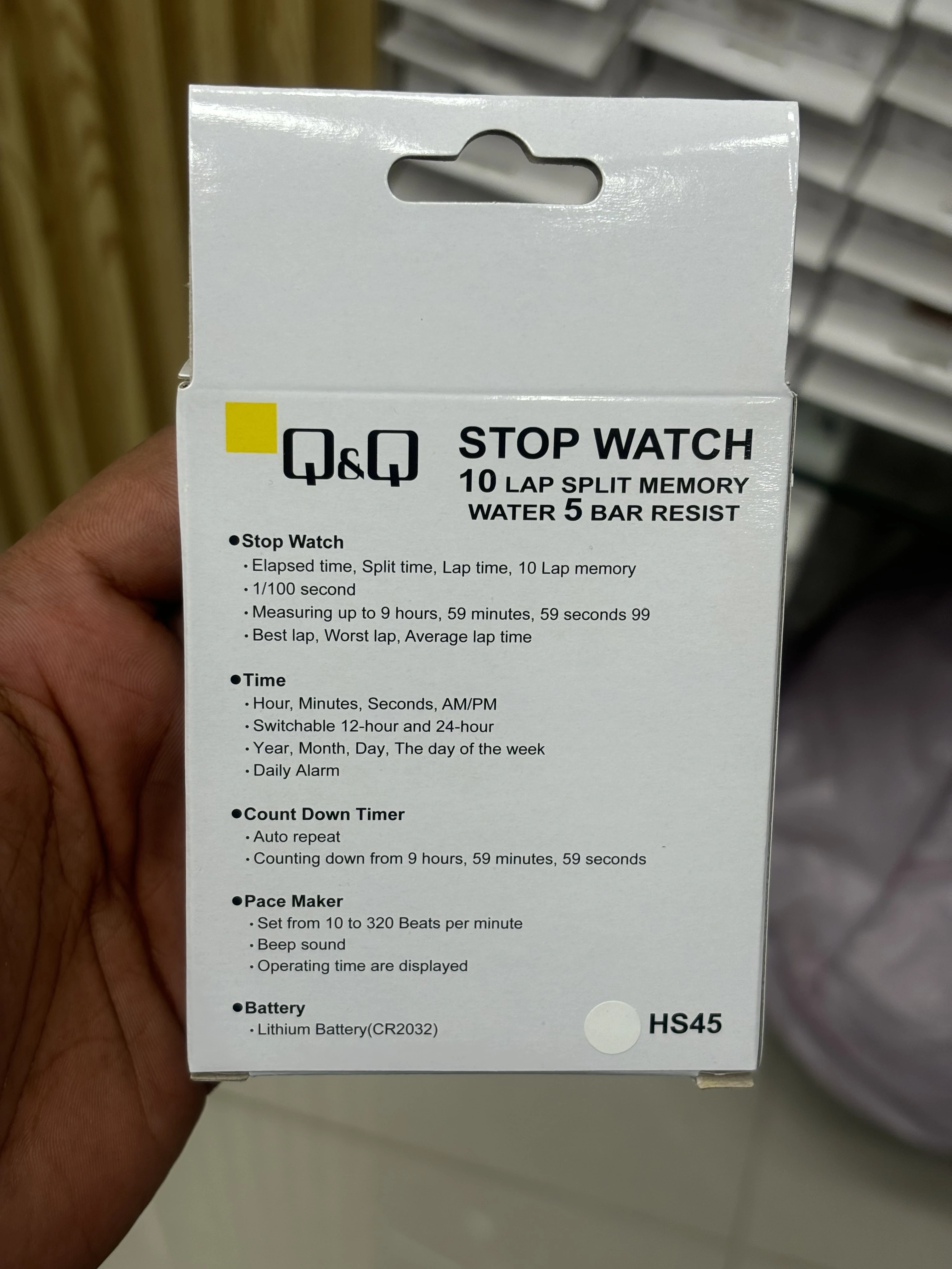 Q&Q 10 Lap Stop Watch - image 2