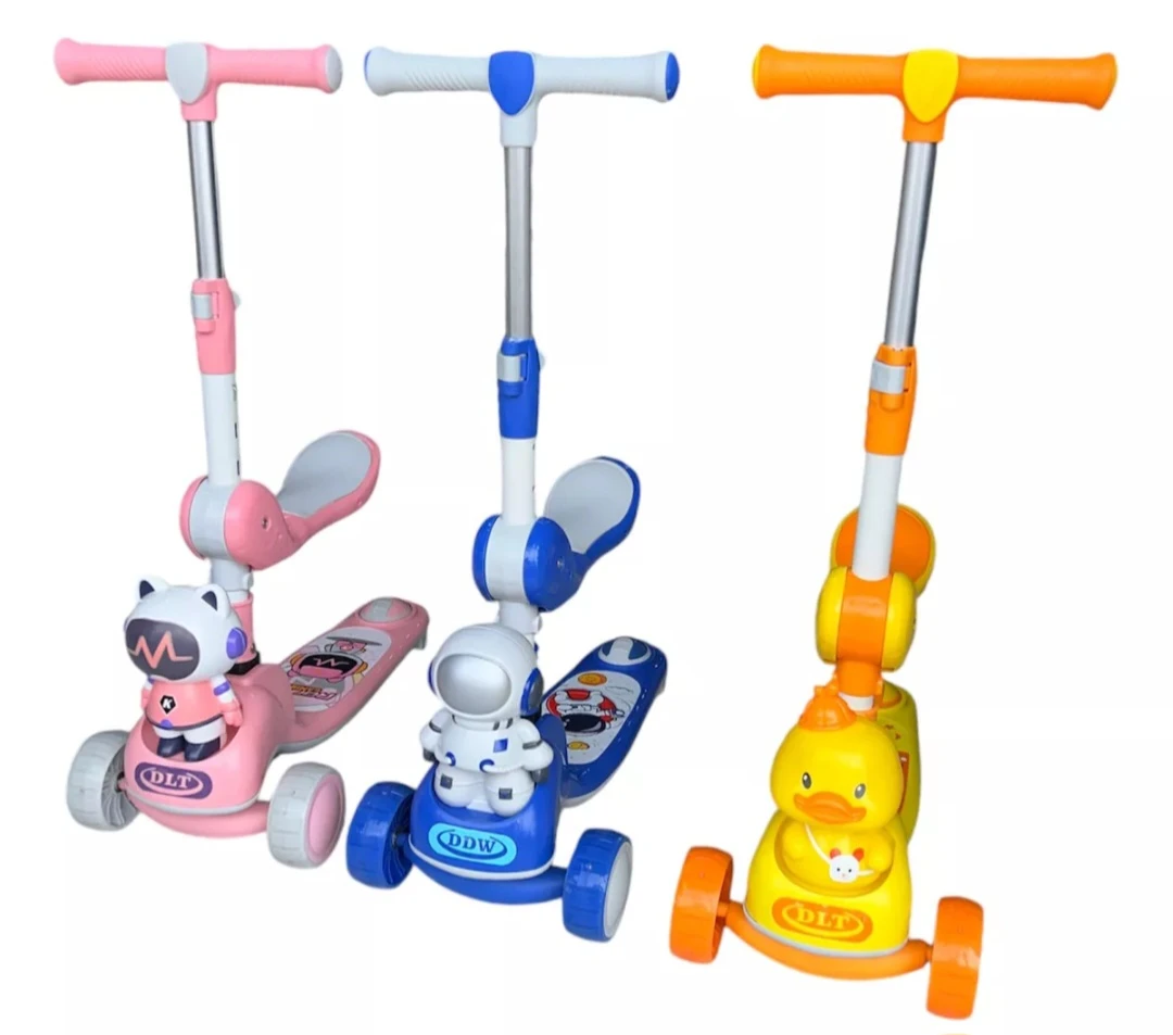 Skateboard with Chair LED Lights and Sound for Kids - image 1