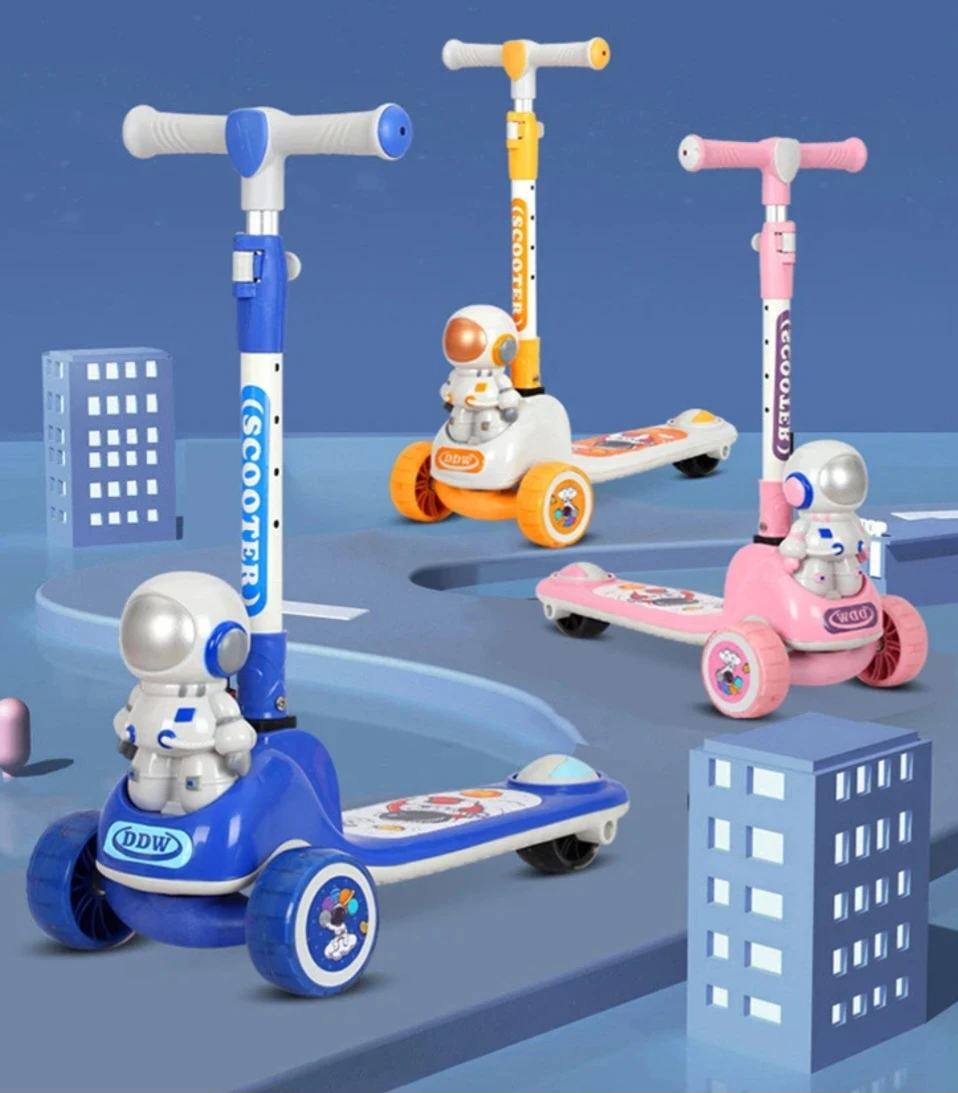 Skateboard with Chair LED Lights and Sound for Kids - image 4