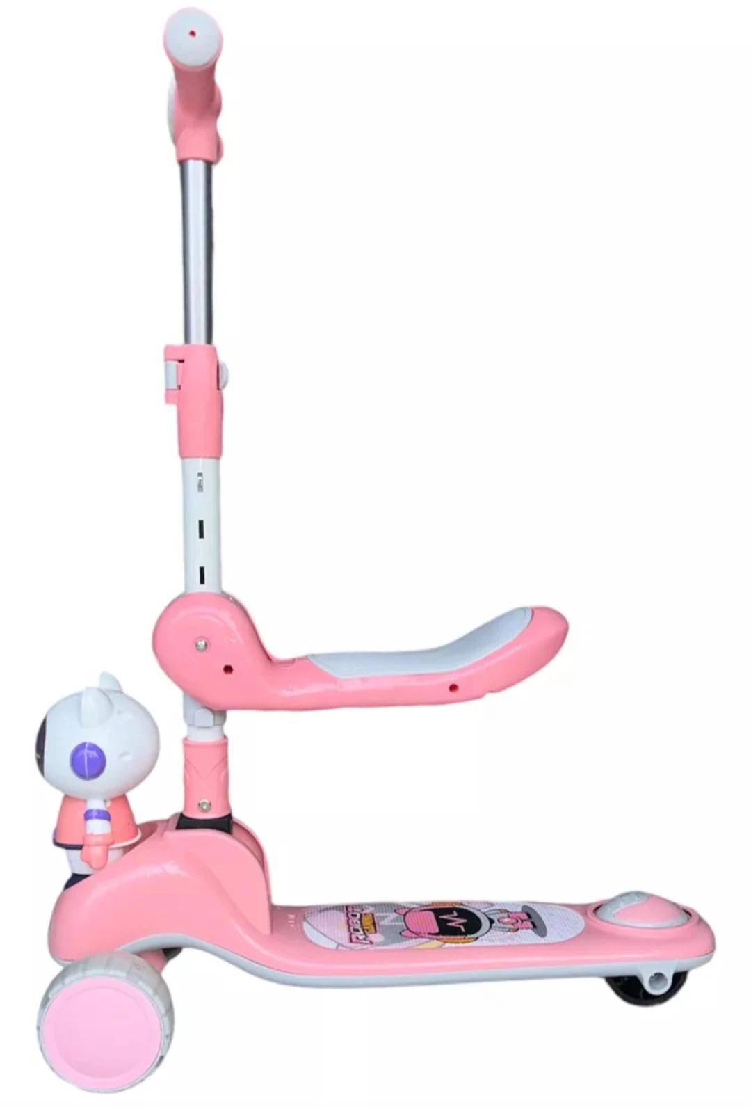 Skateboard with Chair LED Lights and Sound for Kids - image 3