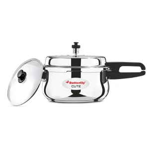 Butterfly Cute SS Pressure Cooker With Glass Lid