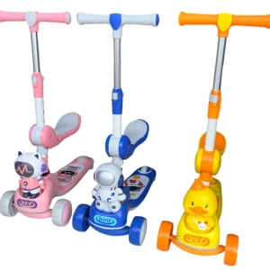 Skateboard with Chair LED Lights and Sound for Kids