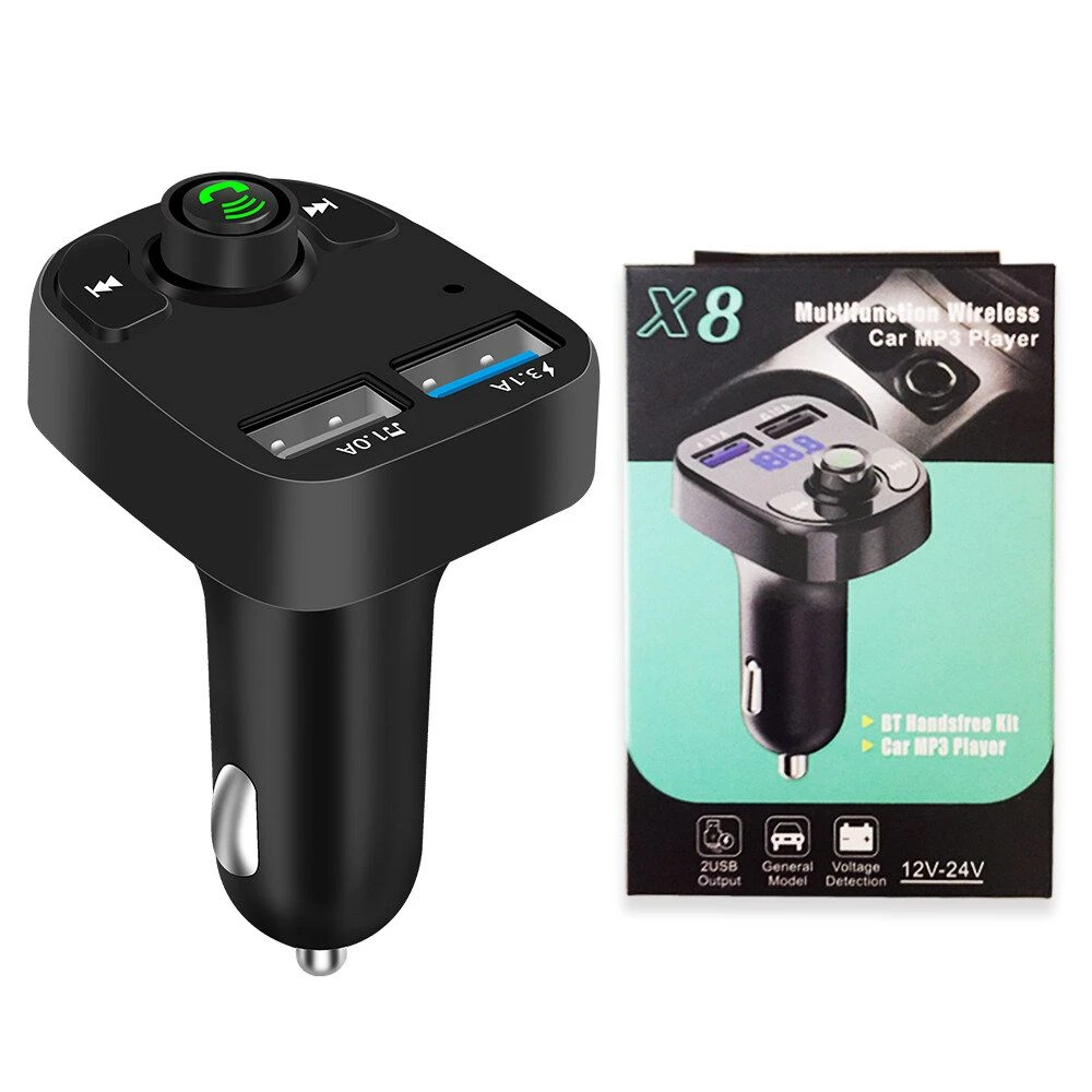 X8 Bluetooth Handsfree FM Transmitter Modulator - image 4