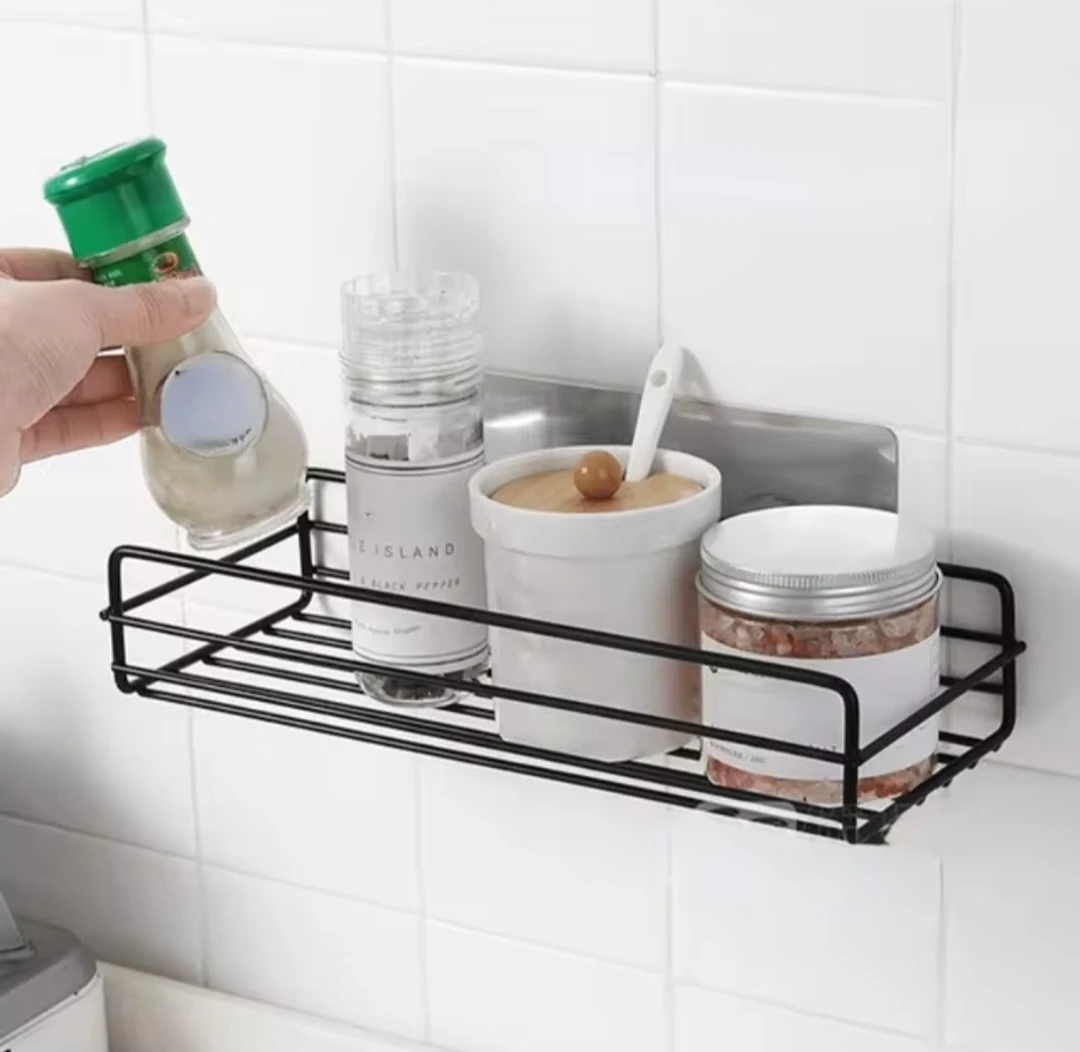Generic Adhesive Shower Organizer Basket Rack 2 Hooks - image 4