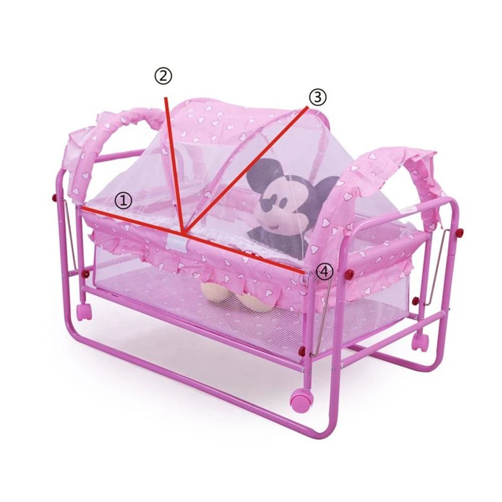 BABYLAND COT206 Baby Swinging Crib with Mosquito Net - image 4