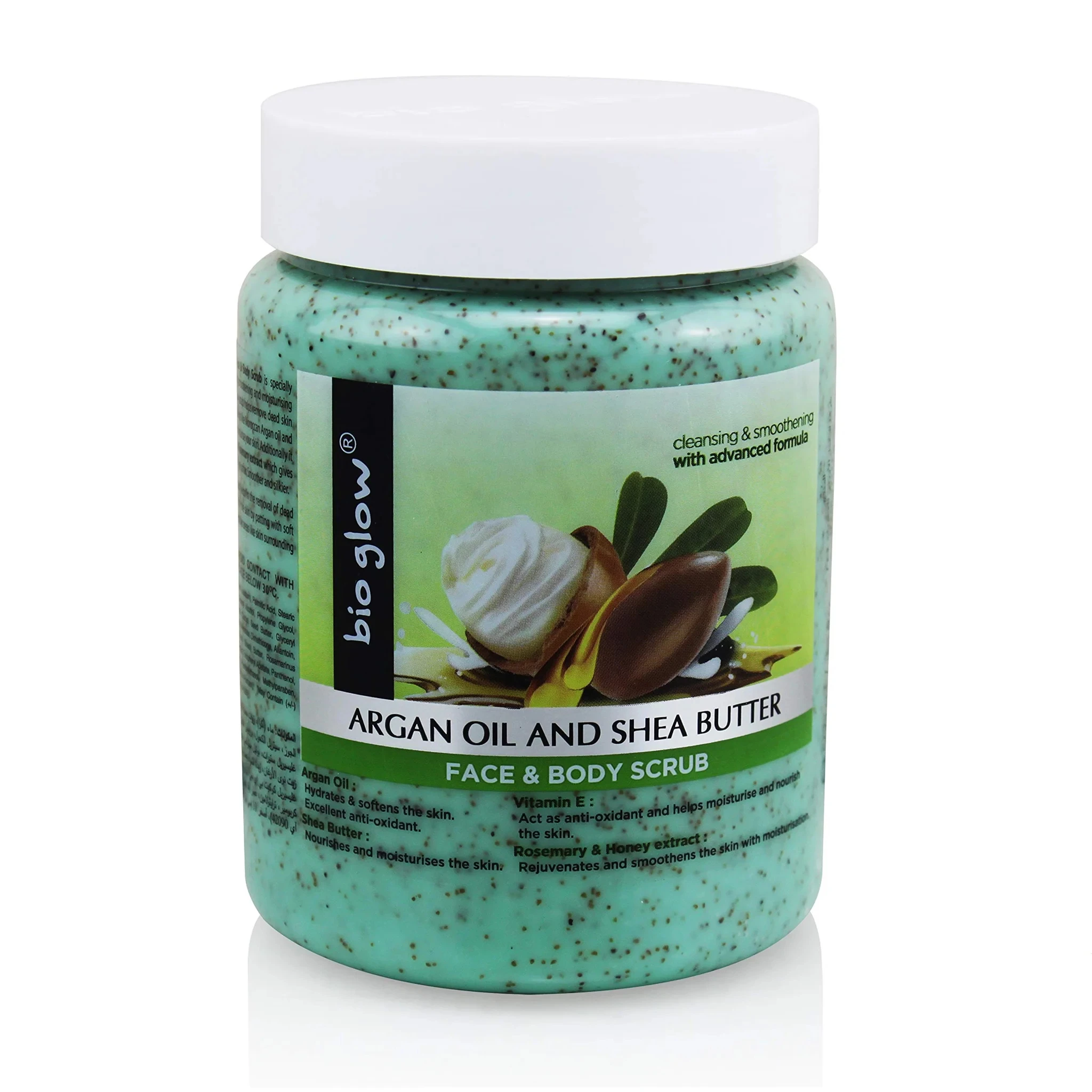 Bio Glow Argan Oil & Shea Butter Face & Body Scrub - image 3