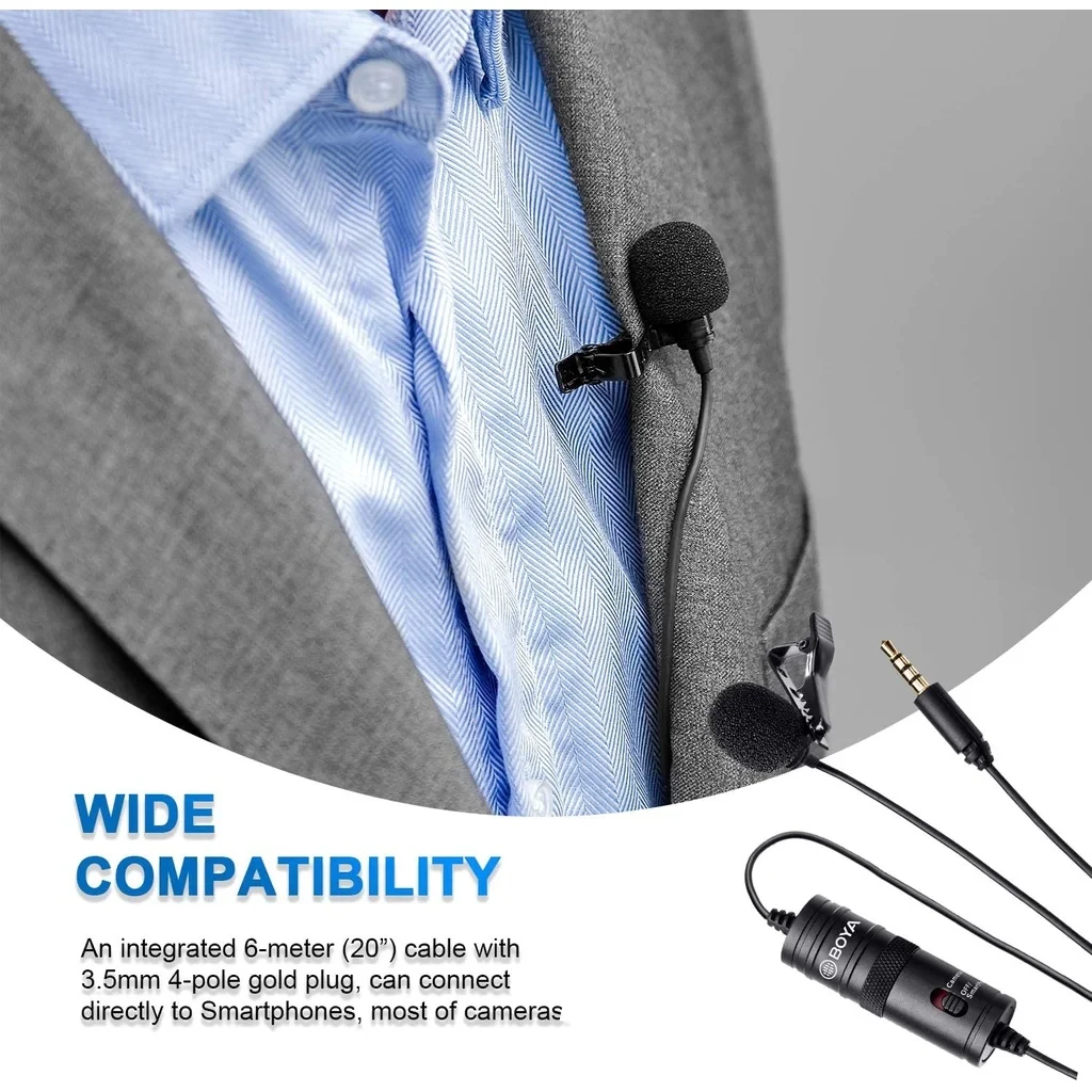 BOYA M1 Condenser Lavalier Clip-on Microphone - image 3