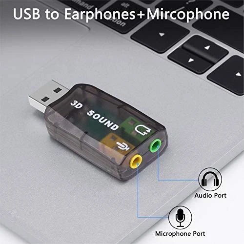 Generic USB Sound Card External 3D Audio Adapter - image 2