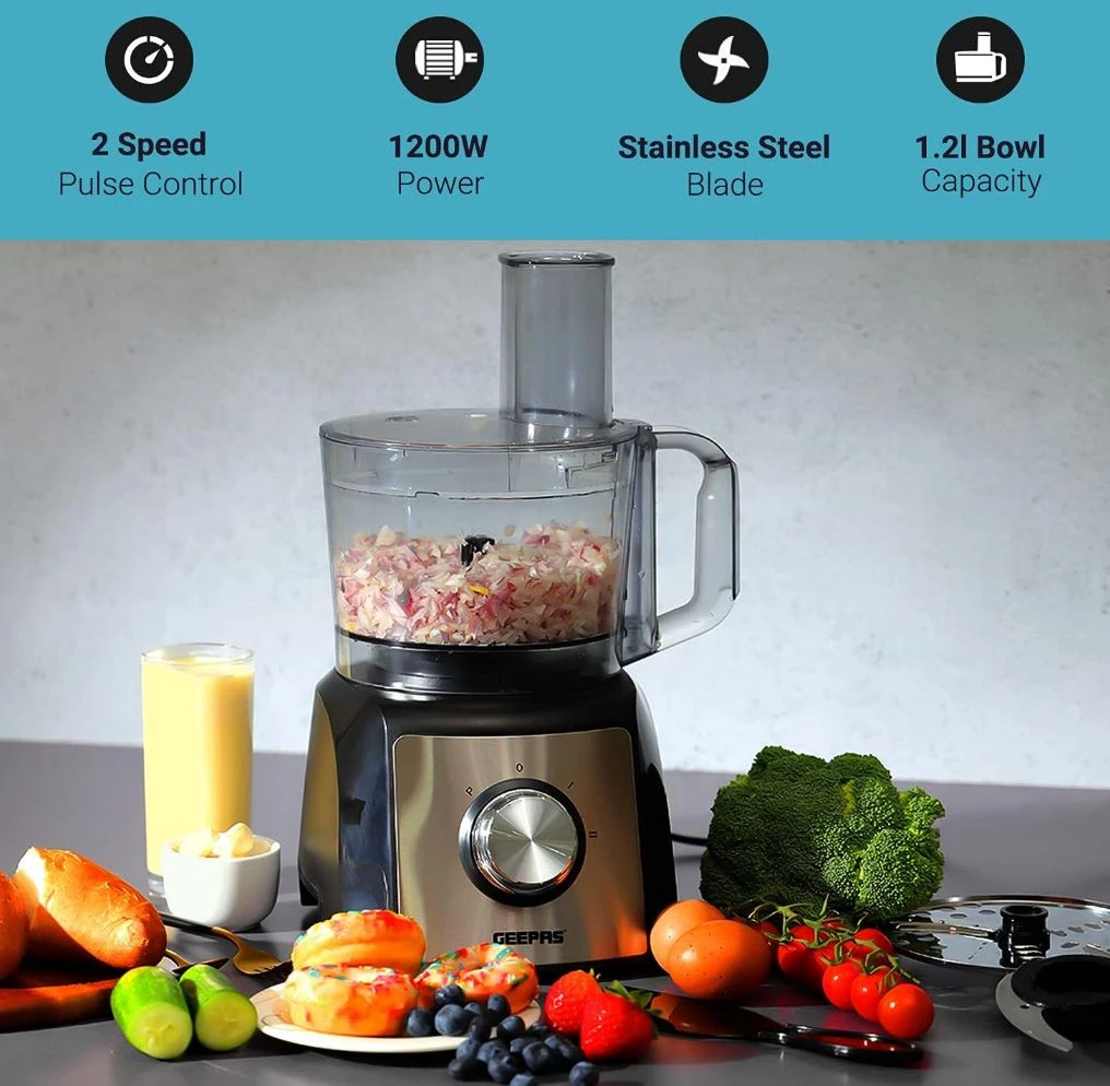 Geepas GMC42011 1200W Compact Food Processor - image 9