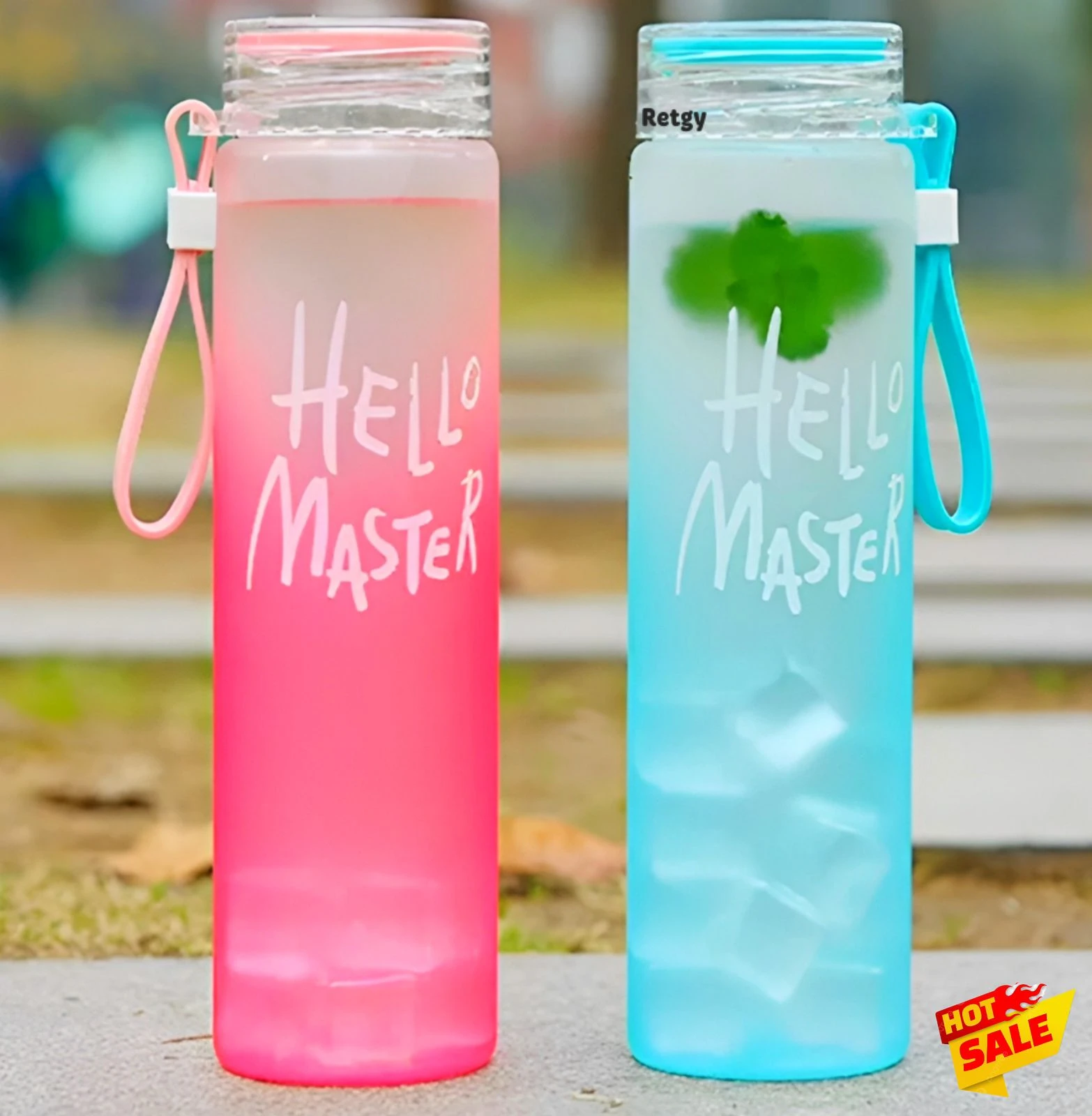 Hello Master Frosted Water Bottle 480ml - image 2