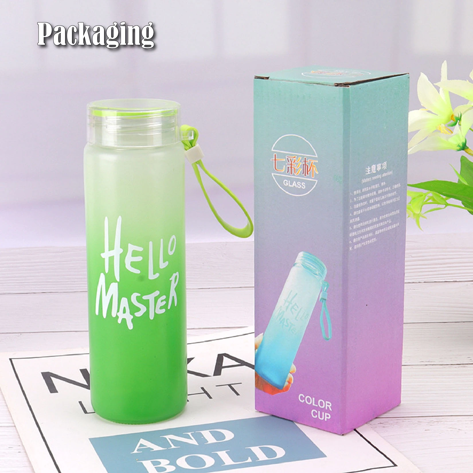 Hello Master Frosted Water Bottle 480ml - image 3