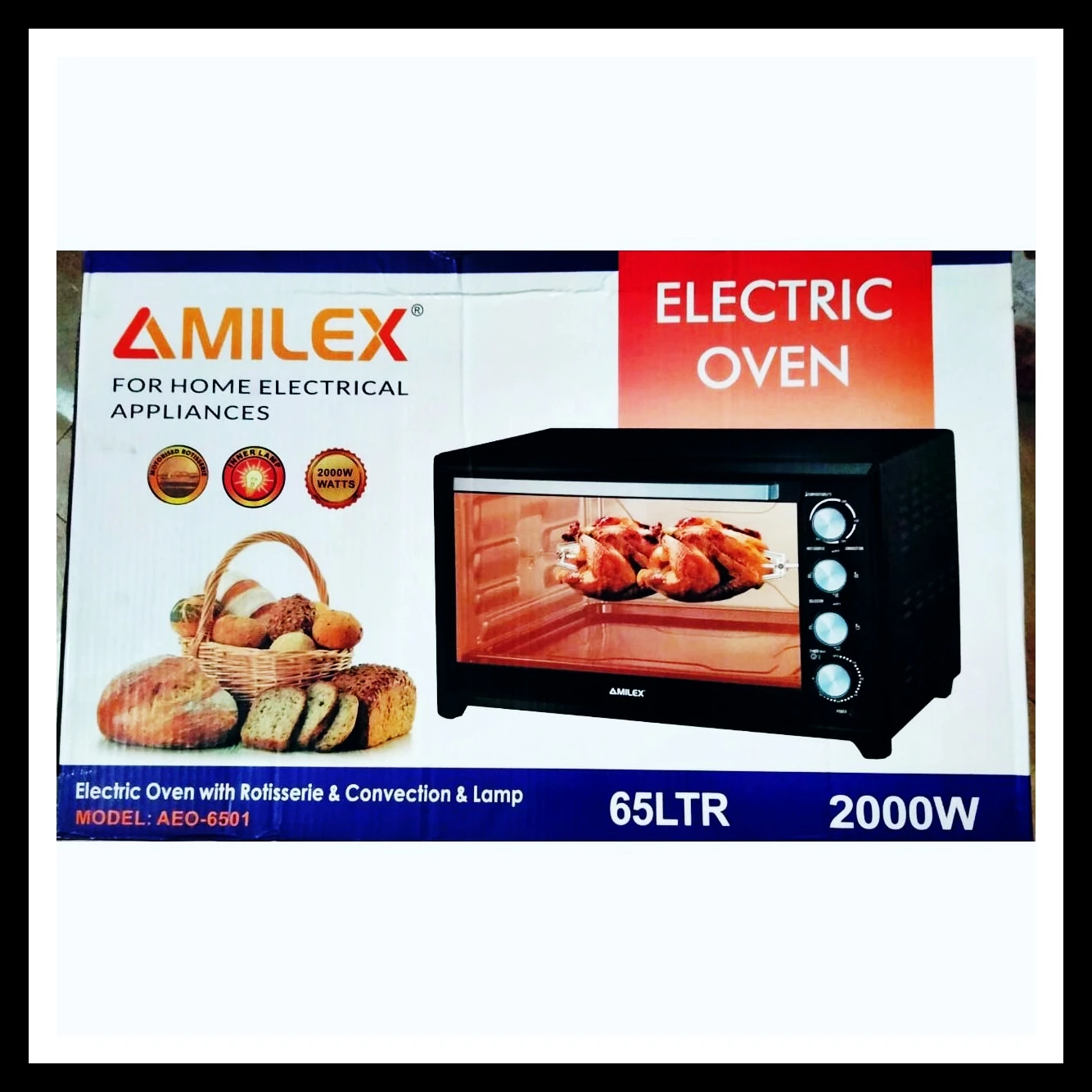 Amilex Electric Oven 65LT 2026 Brand New - image 2