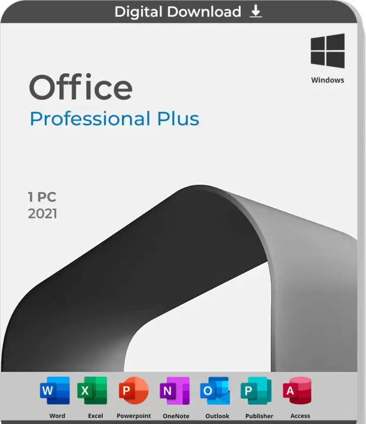 Microsoft Office 2021 Pro Plus 1PC Onetime Activation