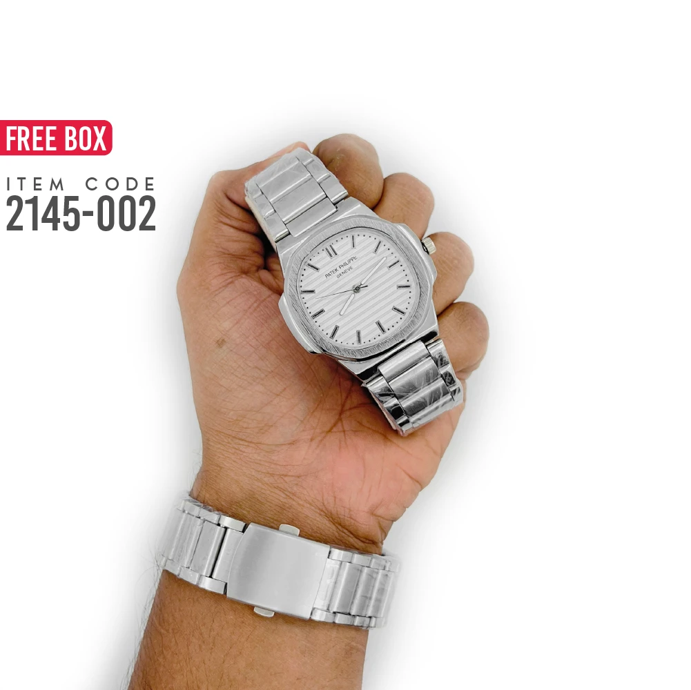 PATEK PHILIPPE Men's Stainless Steel Wrist Watch