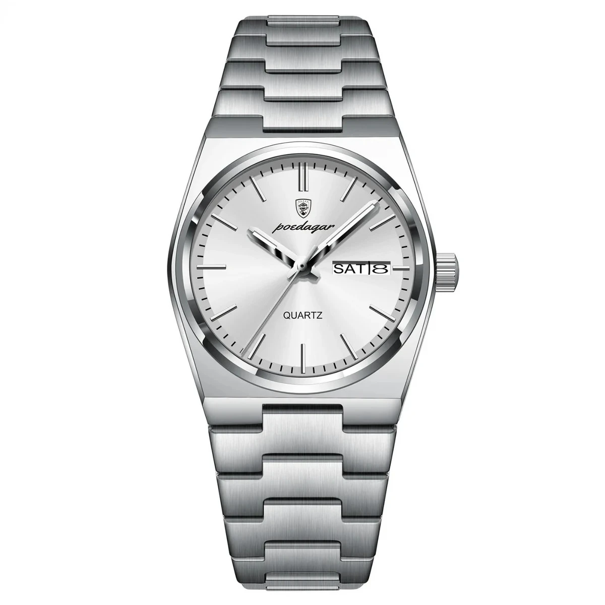 Poedagar WG075 3ATM Waterproof Stainless Steel Watch