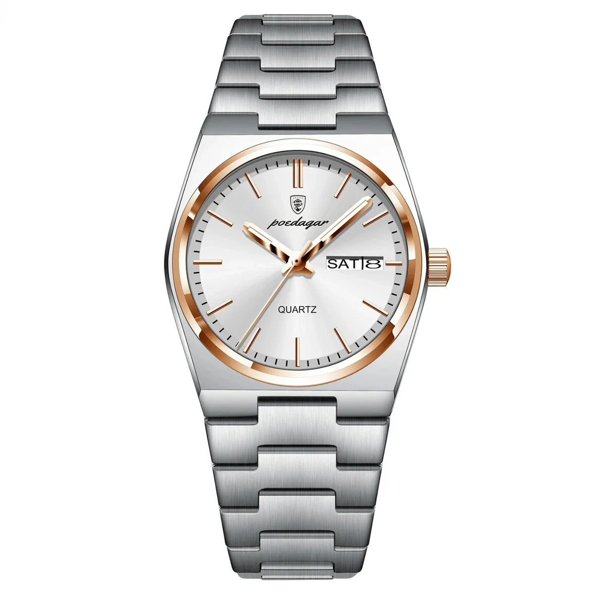 Poedagar WG075 3ATM Waterproof Stainless Steel Watch