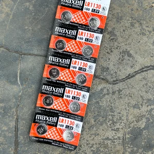Silver 10Pcs 1.5V LR1130 Maxell Alkaline Battery