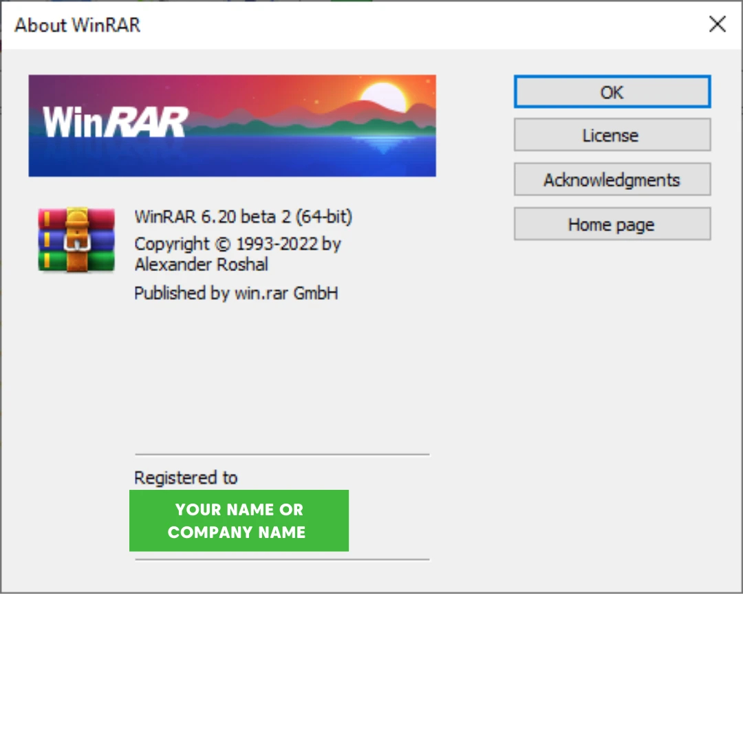 WinRAR Official License Under Your Name - image 2