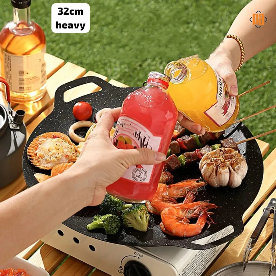 Generic 30cm Grill Pan Korean Round Non-Stick Barbecue - image 2