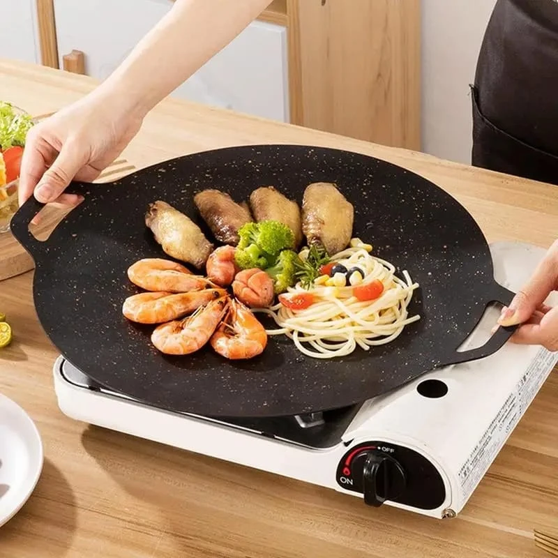 Generic 30cm Grill Pan Korean Round Non-Stick Barbecue - image 3
