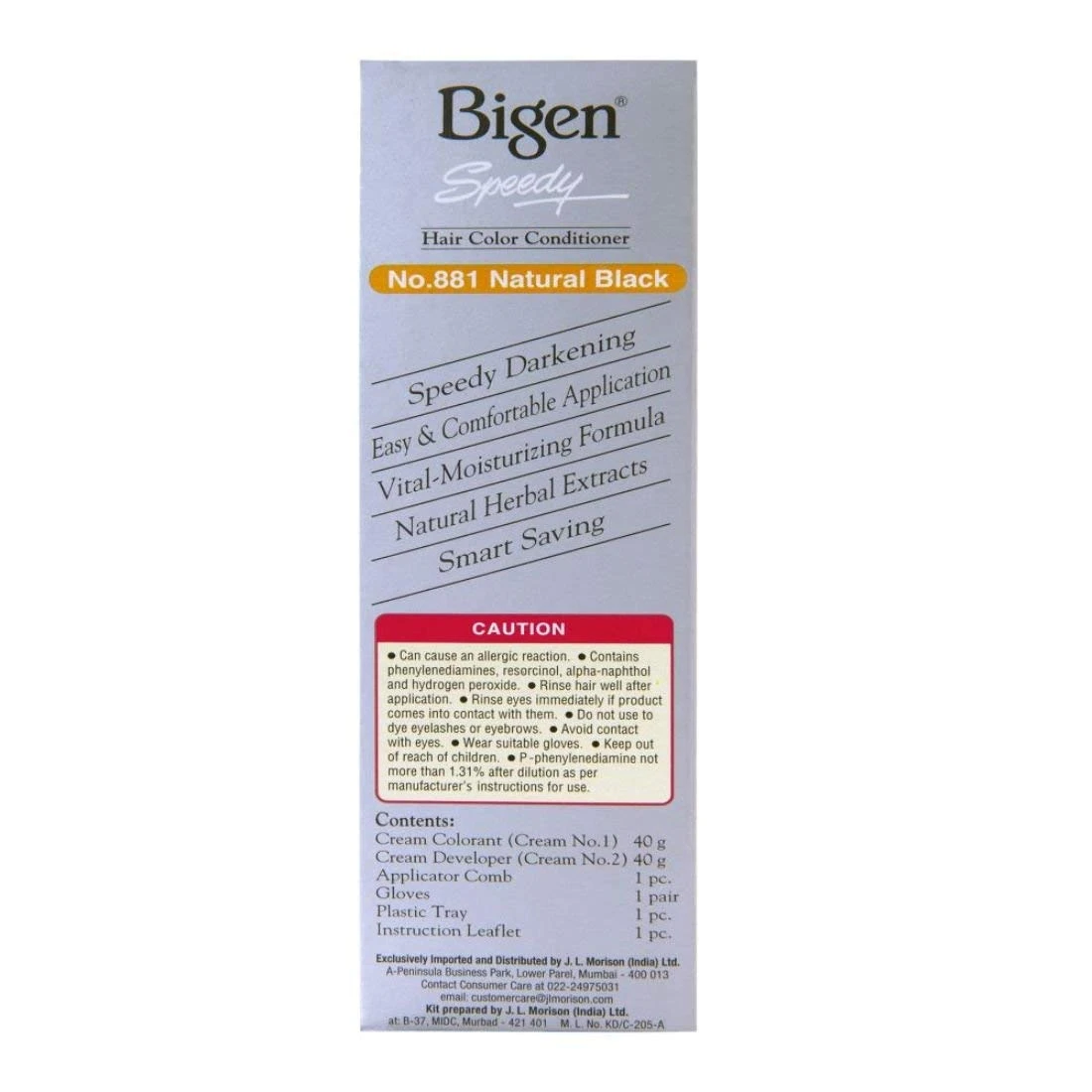 Bigen Speedy Hair Color Natural Black 881 (40g + 40g) - image 4
