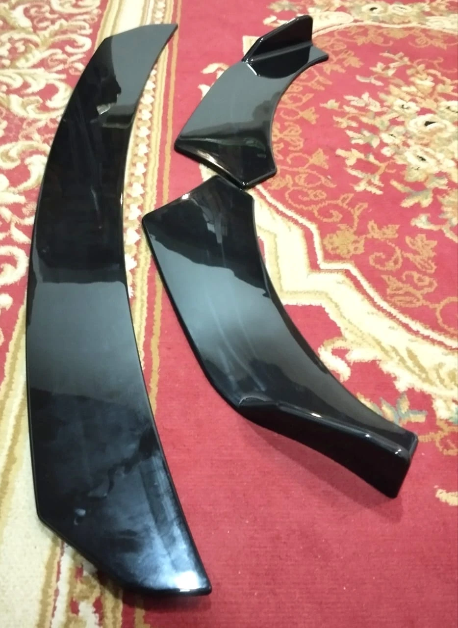 Generic Universal 3 Pcs Front Bumper Lip Body Kit - image 4