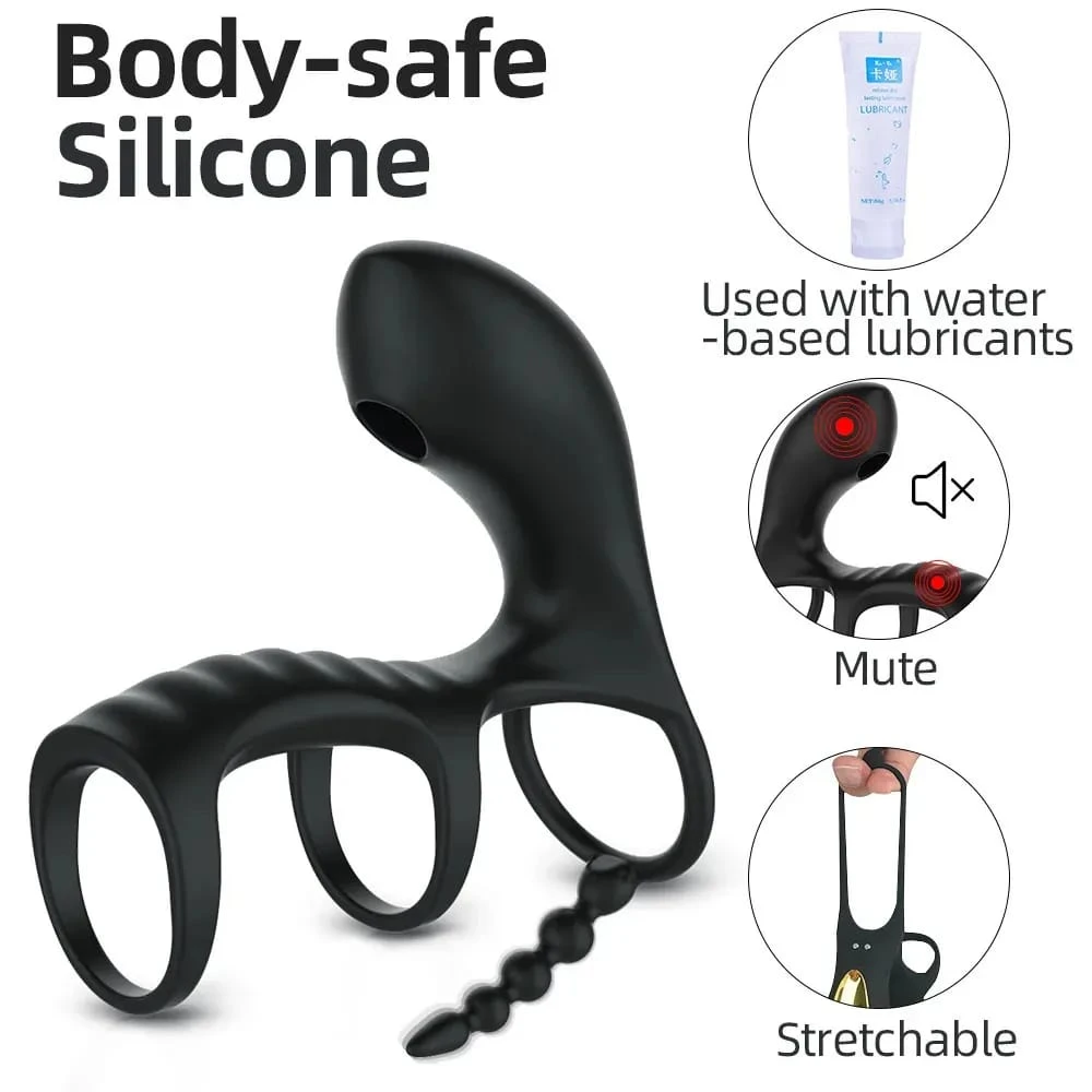 Sucking,G-Spot Simulators with Vibrator Cock Rings - image 4