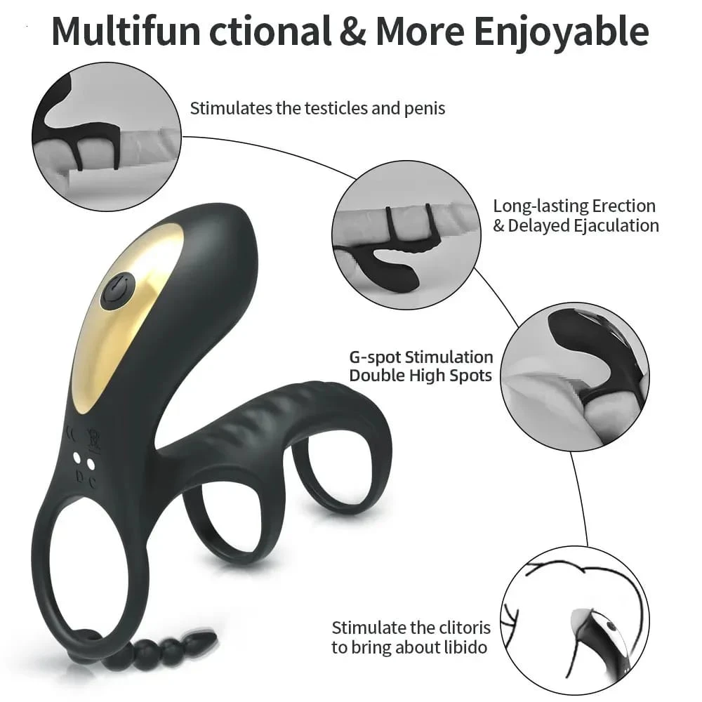 Sucking,G-Spot Simulators with Vibrator Cock Rings - image 3