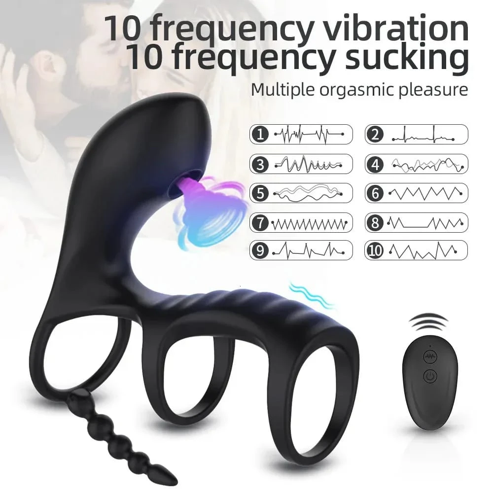 Sucking,G-Spot Simulators with Vibrator Cock Rings - image 5