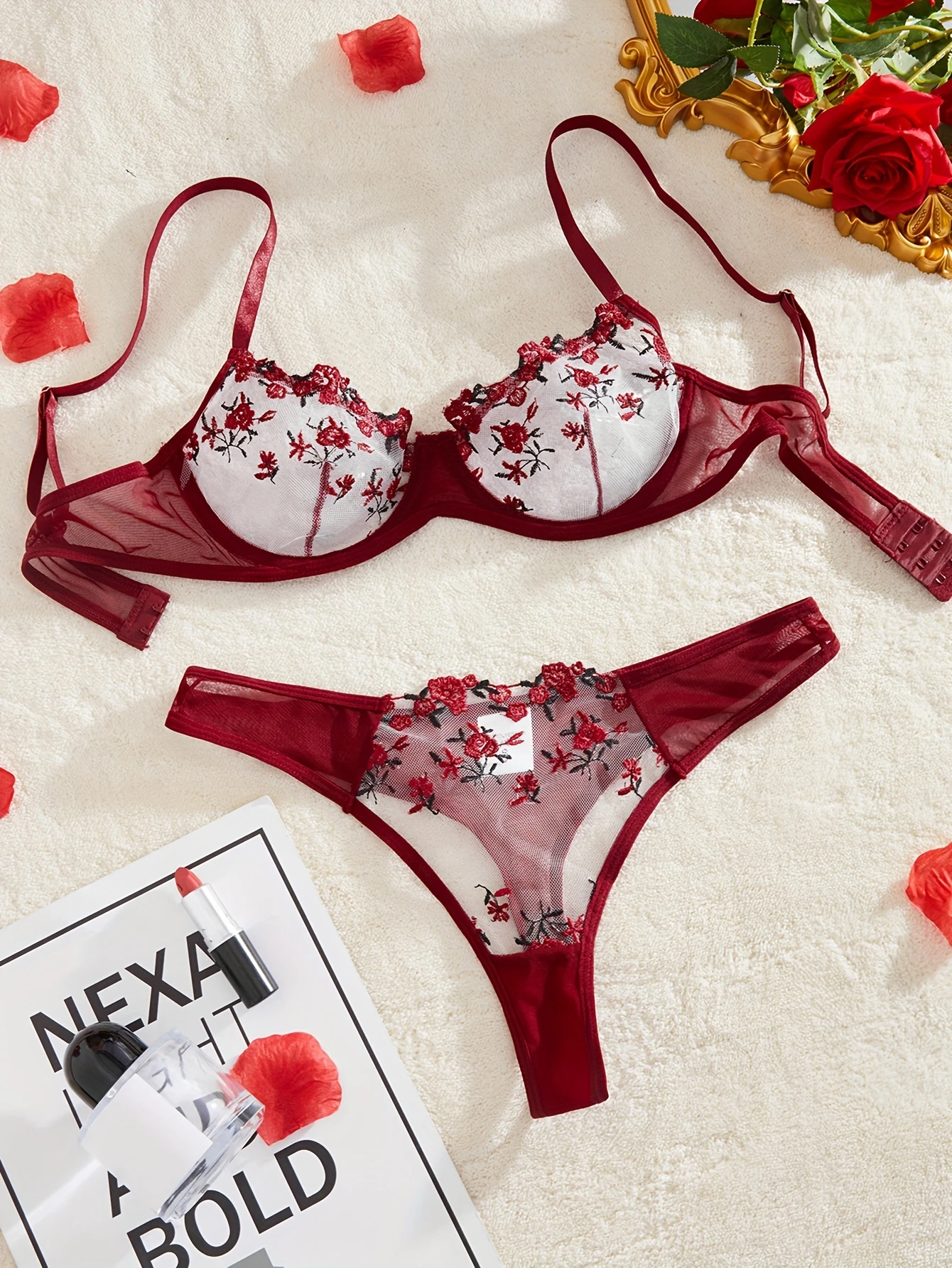 Pornostar Transparent Lingerie Set