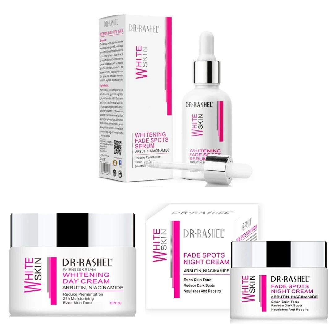 Dr Rashel Fade Dark Spots Whitening Skin Care 3Pcs Kit