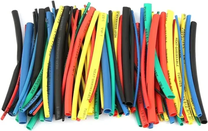 Heat Shrink Tubing Mixed Sizes and Colors (Pack of 100)