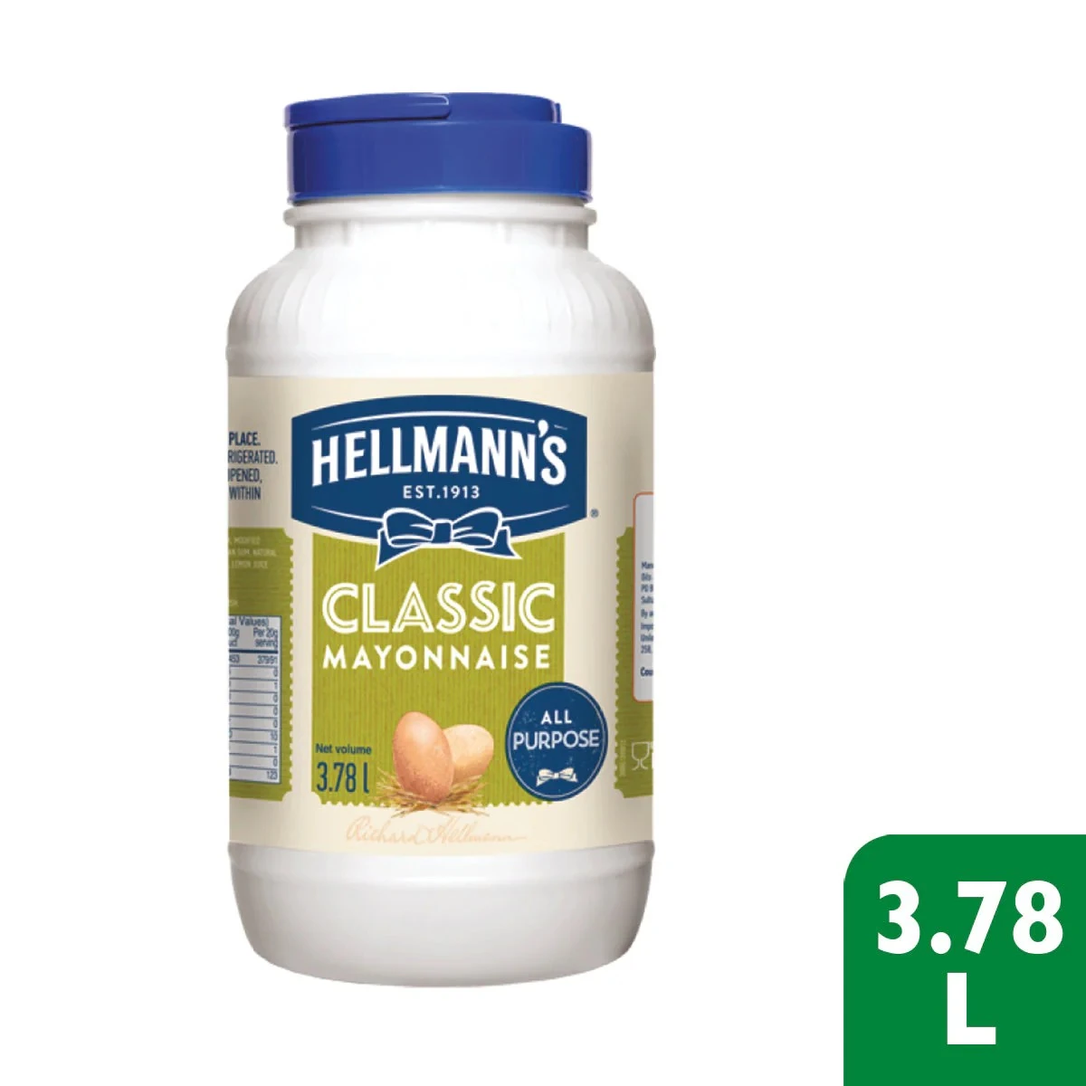 Hellmanns Classic Mayonnaise 3.78l - image 1
