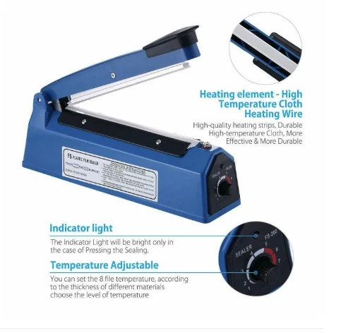 Generic PFS-200mm Impulse Food Pack Plastic Sealer - image 5